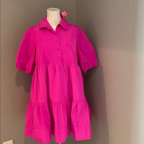 CRISSA Elderberry Pink Lilly Pulitzer SHORT SLEEVE Dress NWT S - Picture 1 of 5